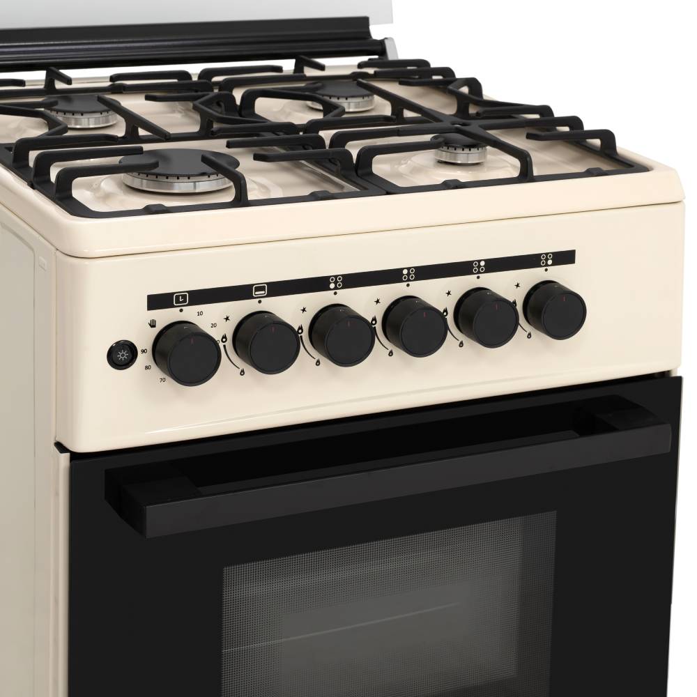 Плита газовая ELEYUS CAST 5701 CF BG Покрытие варочной поверхности эмаль