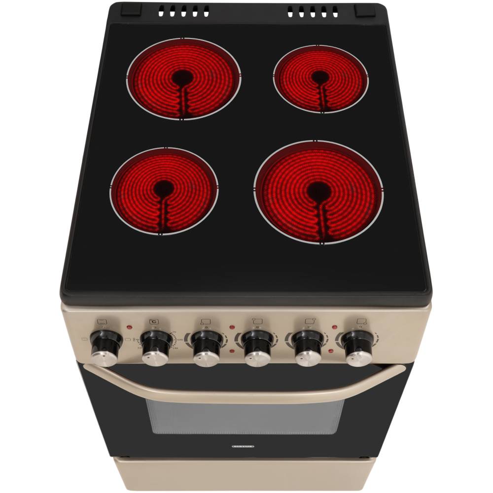 Плита электрическая ELEYUS NEXT 5003 VC4 BL+GR Покрытие варочной поверхности стеклокерамика