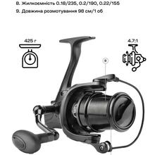 Катушка BRAIN Distanza 6000S 9+1BB (1858.46.60)