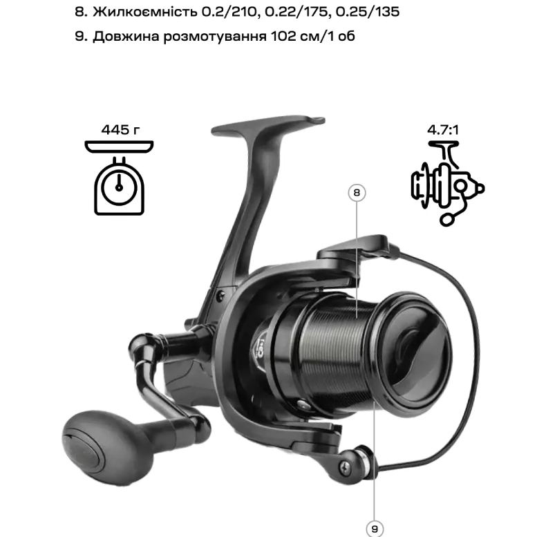 Заказать Катушка BRAIN Distanza 7000S 9+1BB (1858.46.61)