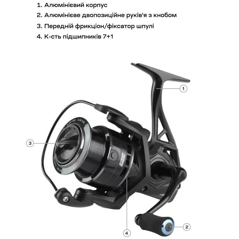 Фото Котушка BRAIN Storm 6000 7+1BB (1858.41.83)