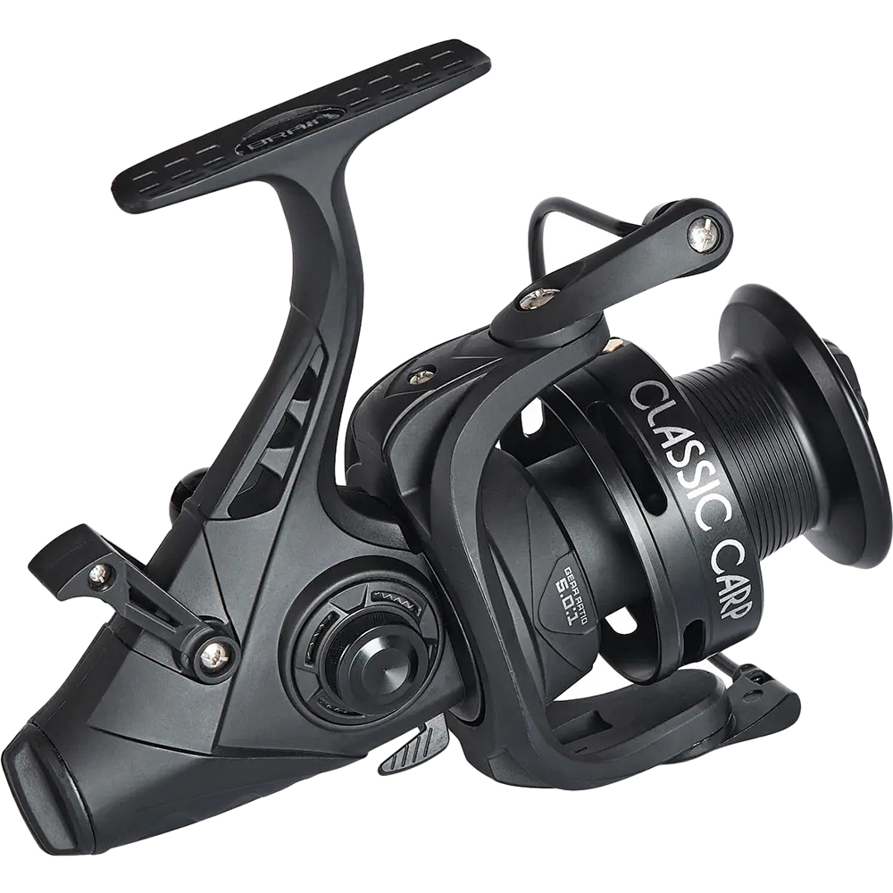 Котушка BRAIN Classic Carp Baitrunner 4000 4+1BB 5.0:1 Screw Handle (1858.45.33) Вага 410