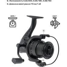 Котушка BRAIN Champ Feeder 4000 3+1BB 4.8:1 (1858.80.73)