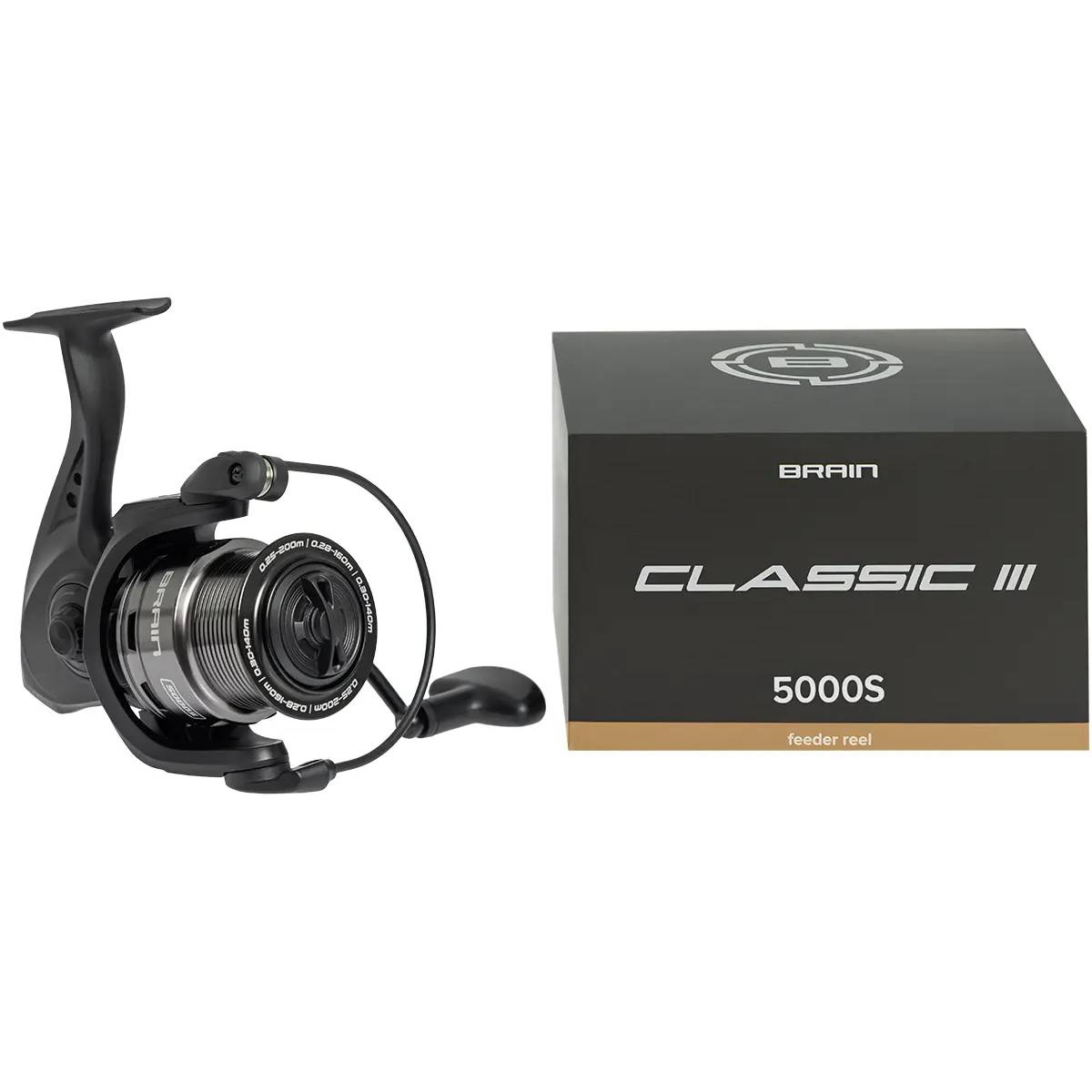 Зовнішній вигляд Котушка Brain Classic III Feeder 5000S 4+1BB 4.9:1 (1858.82.63)