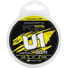 Флюорокарбон FAVORITE U1 FC 30m #12/0.57mm 44.0lb/19.98kg (1693.12.22)