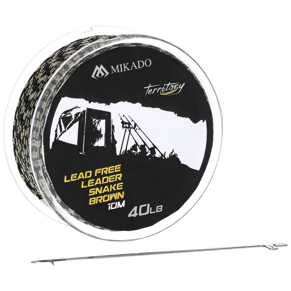 Лидкор MIKADO Lead Free Leader 10м 40lbs + игла (AMC-LFL40DC)