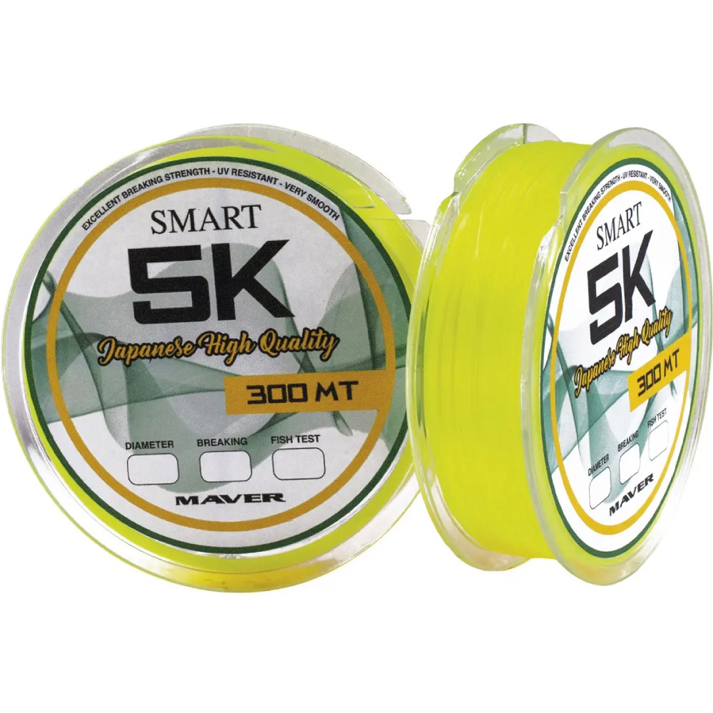 Лісочка SMART Monofilo Smart 5K 300m 0.261mm 14lb/7kg Yellow (00942261)