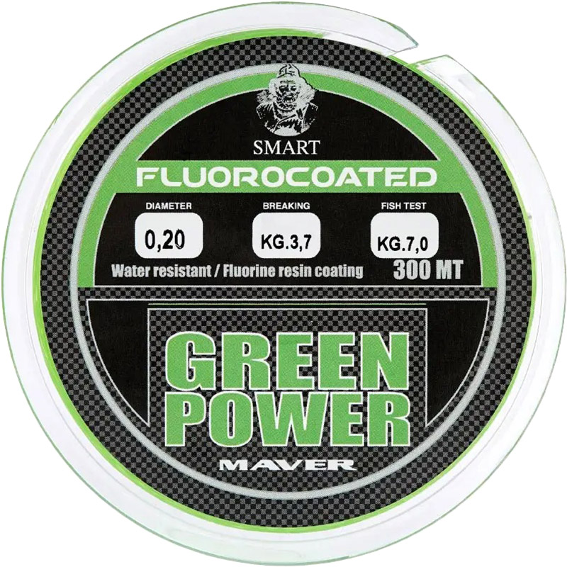 Ліска SMART Green Power Fluorine 300m 0.20mm 3.7kg (00908020)