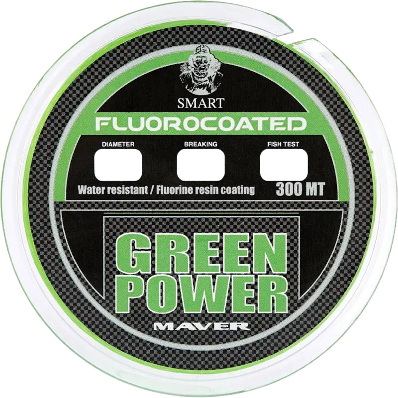 Ліска SMART Green Power Fluorine 300m 0.28mm 7.4kg (00908028)