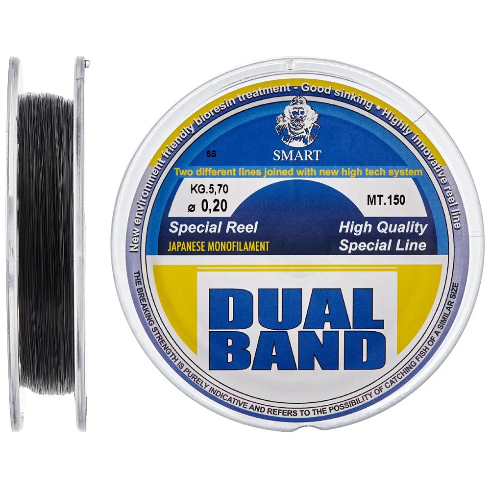 Шнур SMART Dual Band 150 м 0.14 мм 2.8 кг (00631014)