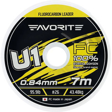 Флюорокарбон FAVORITE U1 FC 7m #26/0.84mm 95.9lb/43.48kg (1693.11.96)