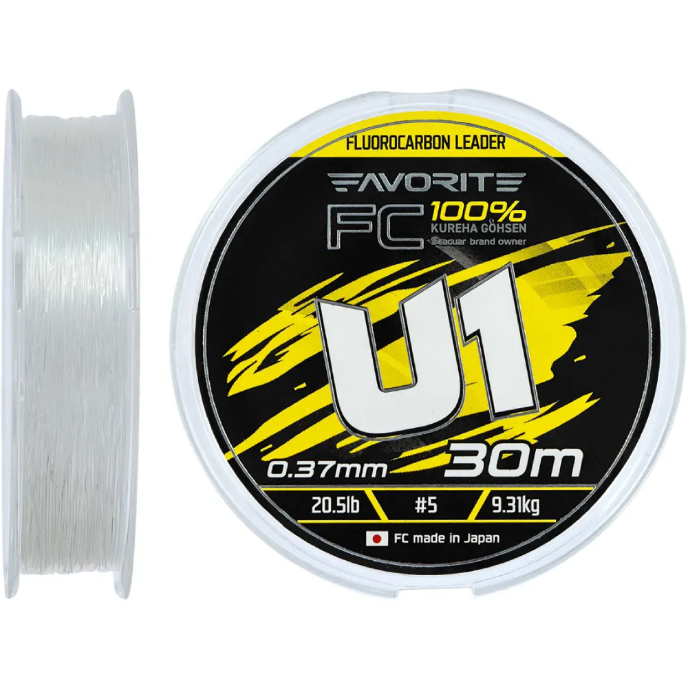 Флюорокарбон FAVORITE U1 FC 30m #5.0/0.37mm 20.5lb/9.31kg (1693.12.17)
