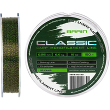 Лісочка BRAIN Classic Carp Line 3D camo 150m 0.25mm 15lb 6.6kg (1858.80.93)