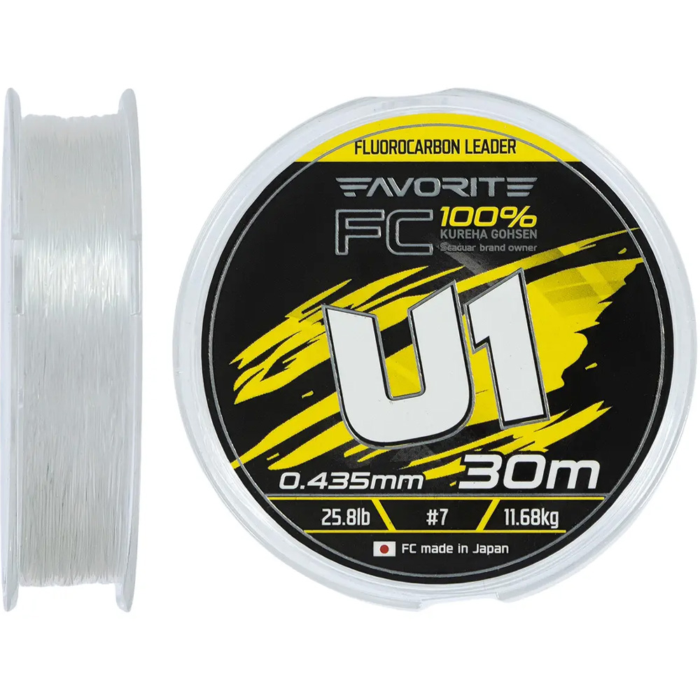 Флюорокарбон FAVORITE U1 FC 30m #7.0/0.435mm 25.8lb/11.68kg White (1693.12.19)