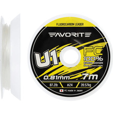 Флюорокарбон FAVORITE U1 FC 7m #24/0.81mm 87.2lb/39.57kg White (1693.11.95)