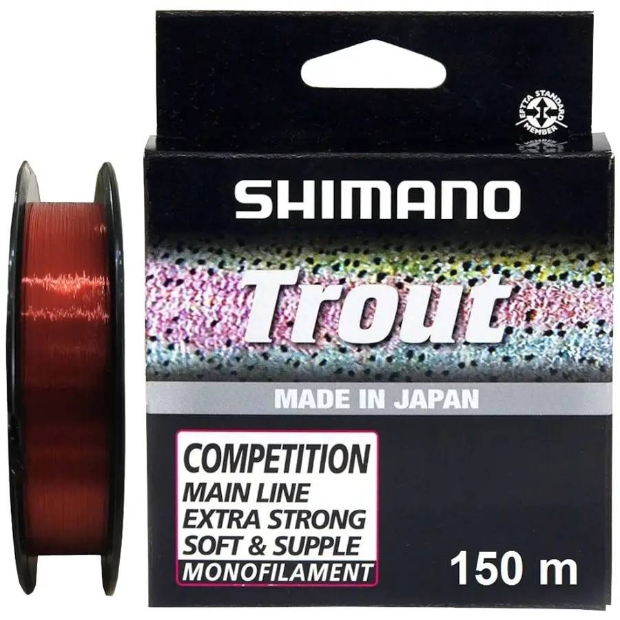 Леска SHIMANO Trout Competition Mono 150м 0.12мм 1.29кг Red (TROUTCM15012)