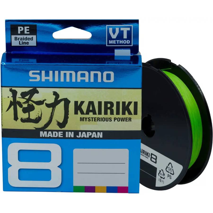 Шнур SHIMANO Kairiki 8 PE 150м 0.10мм 6.5кг Mantis Green (59WPLA58R01)