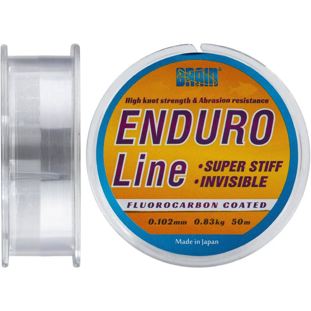 Леска BRAIN Enduro 50m 0,102mm #0.4 0.83kg 1.8 lb Smoke (1858.70.07)