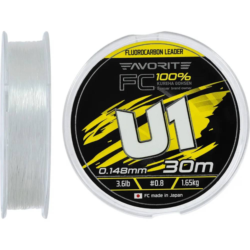Флюорокарбон FAVORITE U1 FC 30m #0.8 0.148mm 3.6lb 1.65kg (1693.12.07)