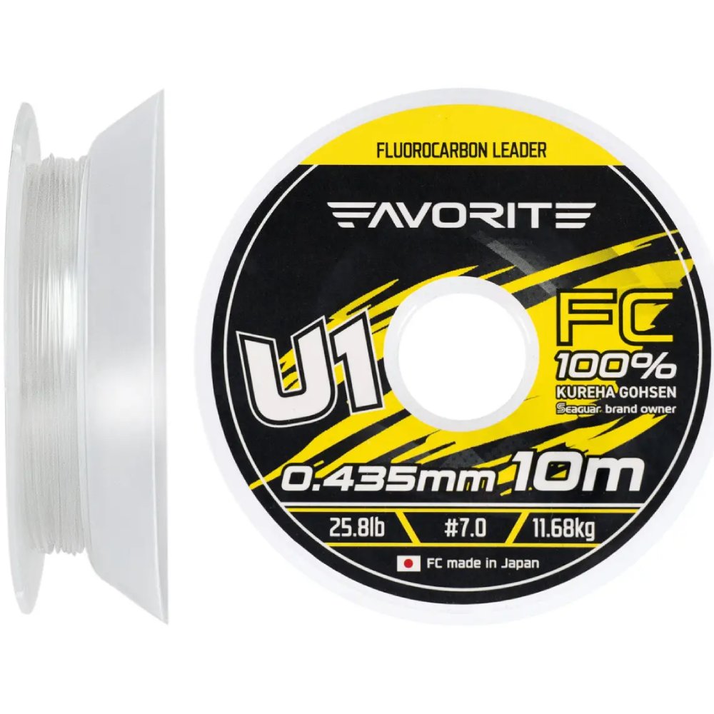 Флюорокарбон Favorite U1 FC 10 м #7.0/0.435 мм 25.8lb/11.68 кг (1693.11.86)