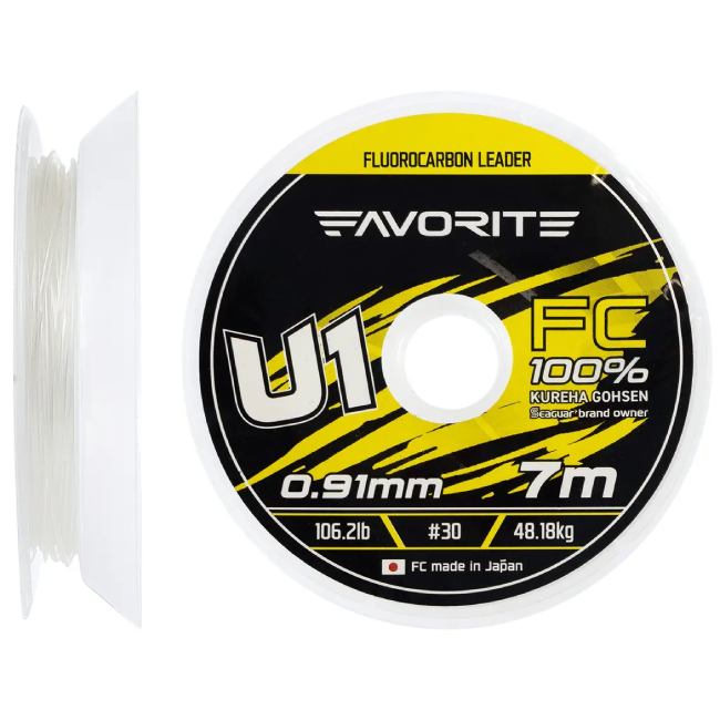 Флюорокарбон FAVORITE U1 FC 7 м 0.91 мм Clear (1693.11.97)