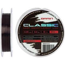Лісочка BRAIN Classic Carp Line 300м 0.25мм 15lb 6.6кг Dark Brown (1858.81.01)