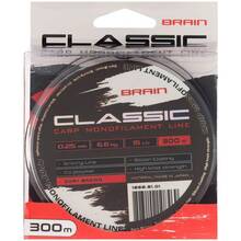 Лісочка BRAIN Classic Carp Line 300м 0.28мм 18lb 7.9кг Dark Brown (1858.81.02)