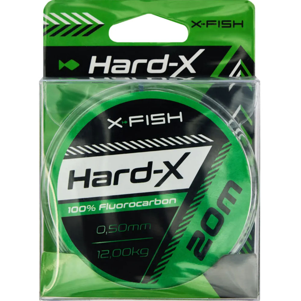 Флюорокарбон X-FISH Hard-X 20m 0.50mm 12.00kg Clear (1917.03.90) нагрузка на разрыв 12