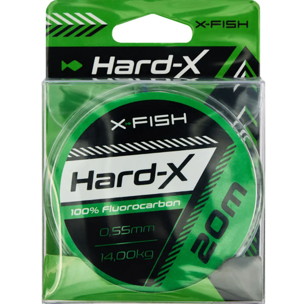 Флюорокарбон X-FISH Hard-X 20m 0.55mm 14.00kg Clear (1917.03.91) нагрузка на разрыв 14