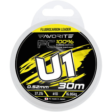 Флюорокарбон FAVORITE U1 FC 30 м #10/0.52 мм 37.2lb/16.86kg (1693.12.21)
