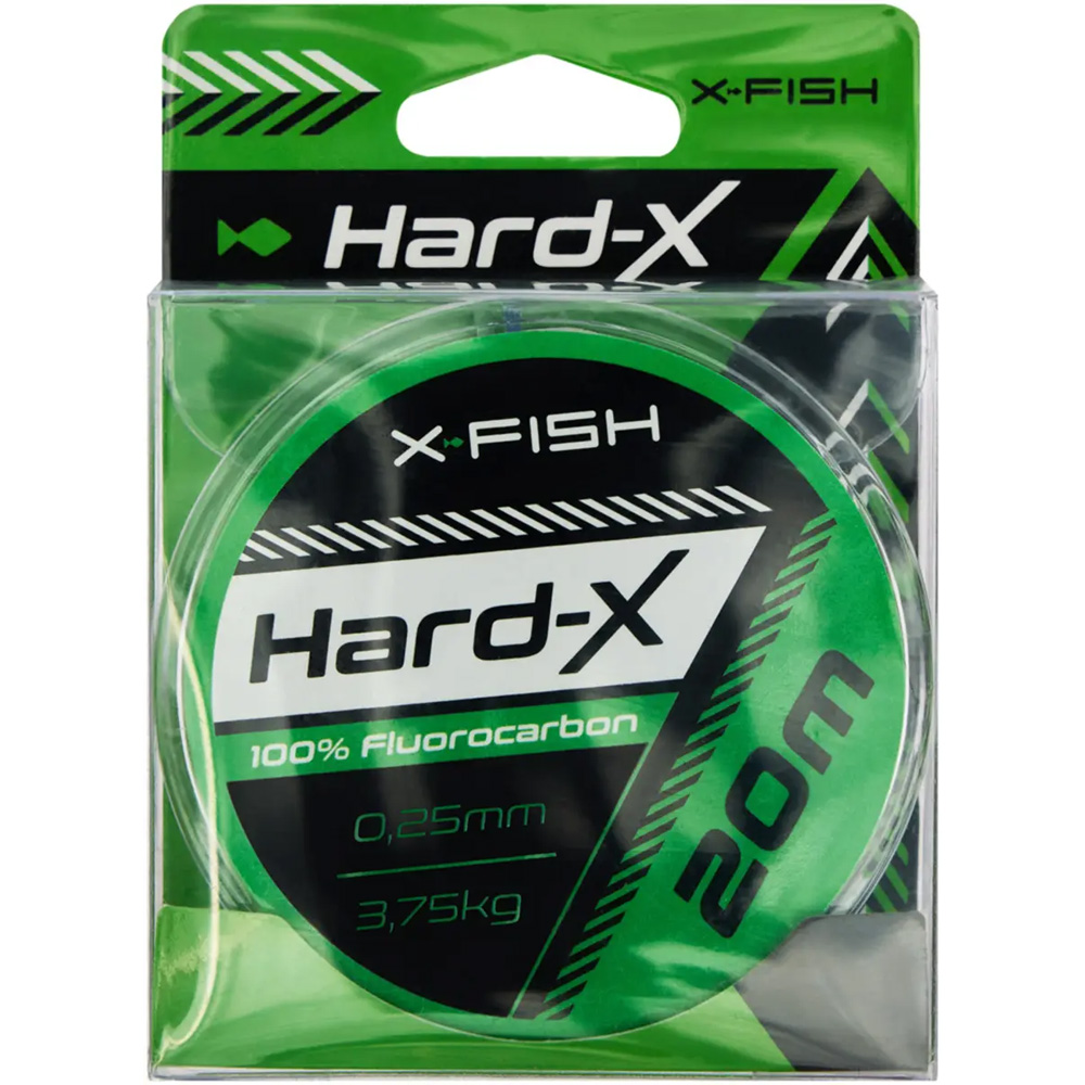 Флюорокарбон X-FISH Hard-X 20m 0.25mm 3.75kg Сlear (1917.03.84) навантаження на розрив 3.75