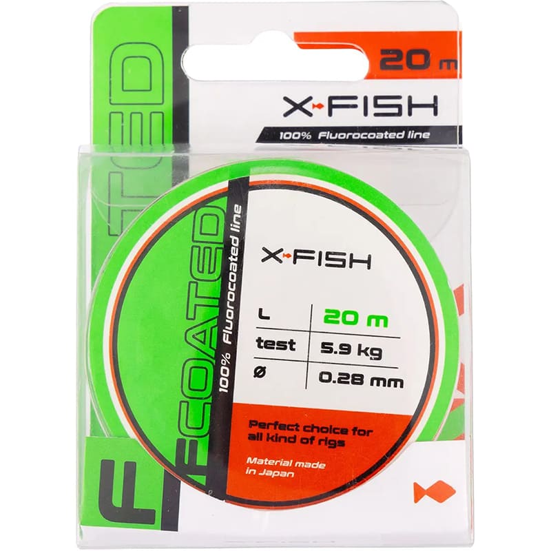 Флюорокарбон X-FISH FCoated 20 м (1917.01.46) динамічне ударне навантаження 13