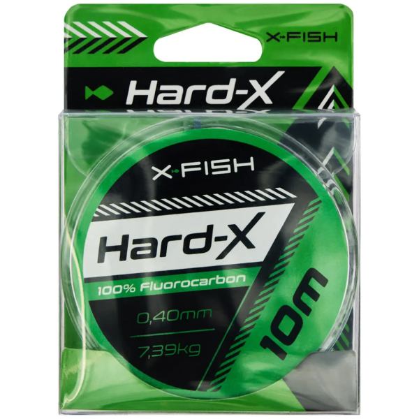 Флюорокарбон X-FISH Hard-X 10 м 0.40 мм Clear (1917.03.72) навантаження на розрив 7.39