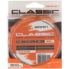 Волосінь Brain Classic Carp Line 300 м 0.35 мм 25lb 10.7 кг Solid orange (1858.81.00)