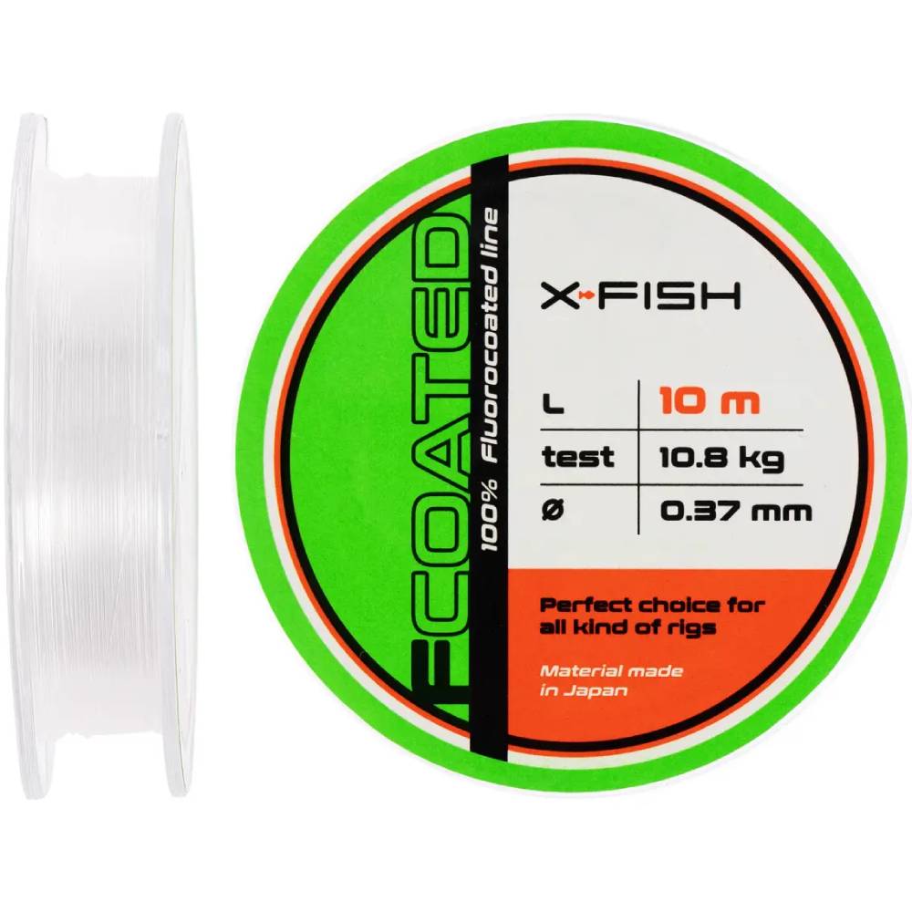 Флюорокарбон X-FISH FCoated 10m 0.37mm 10.8kg (1917.01.31)