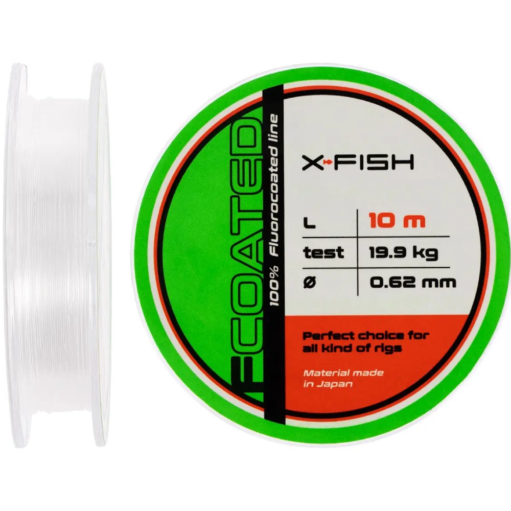Флюорокарбон X-FISH FCoated 10 м 0.62 мм 19.9 кг (1917.01.37)