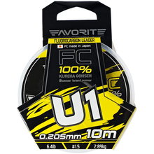 Флюорокарбон FAVORITE U1 FC 10 м #1.5/0.205 мм 6.4lb/2.89kg (1693.11.77)