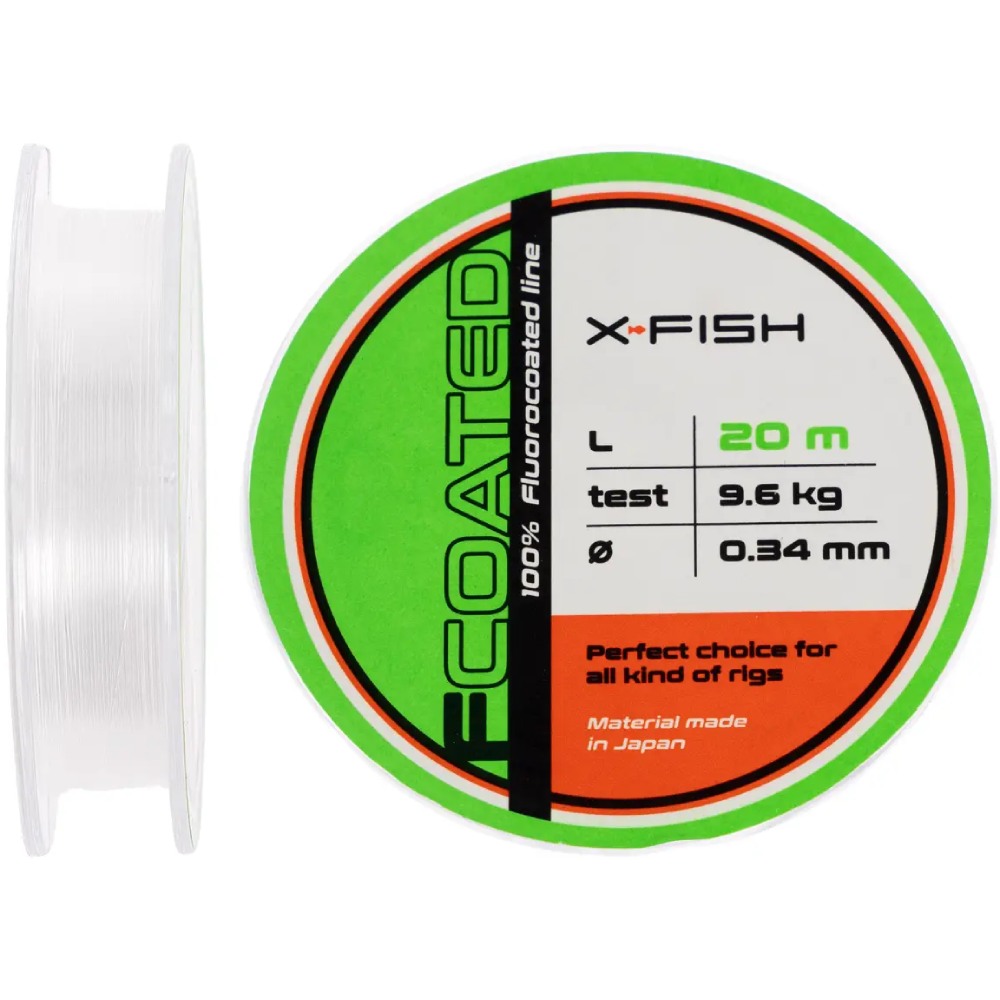 Флюорокарбон X-Fish FCoated 20 м 0.34 мм 9.6 кг (1917.01.49)
