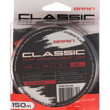 Лісочка BRAIN Classic Carp Line 150m 0.25mm 15lb 6.6kg Dark Brown (1858.80.89)