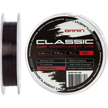 Лісочка BRAIN Classic Carp Line 150m 0.25mm 15lb 6.6kg Dark Brown (1858.80.89)