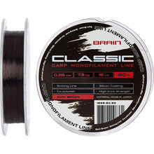 Лісочка BRAIN Classic Carp Line 150m 0.28mm 18lb 7.9kg Dark Brown (1858.80.90)