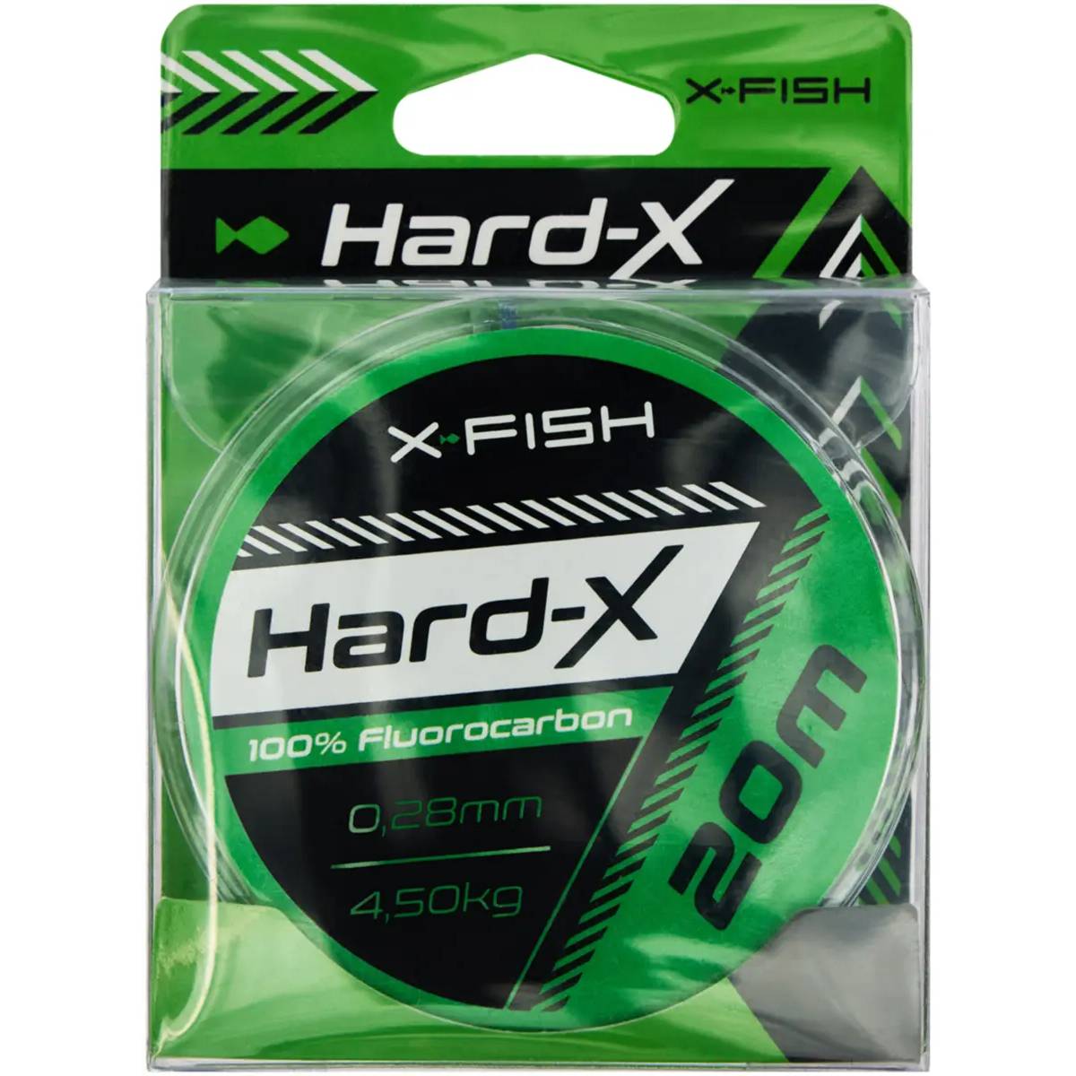 Флюорокарбон X-FISH Hard-X 20м 0.28мм 4.50кг Clear (1917.03.85) навантаження на розрив 4.5