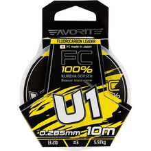 Флюорокарбон FAVORITE U1 FC 10m #3.0/0.285mm 13.2lb/5.97kg (1693.11.81)