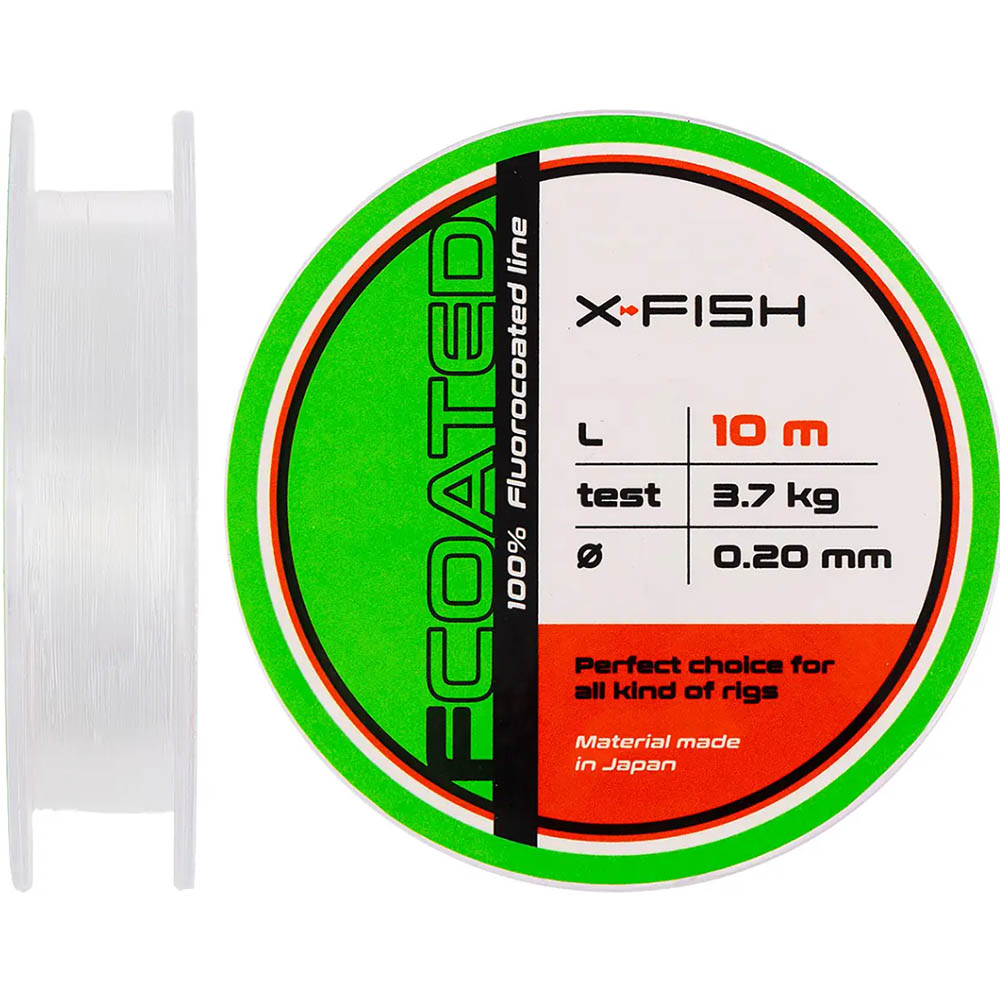 Флюорокарбон X-FISH FCoated 10m 0.20mm 3.7kg (1917.01.24)