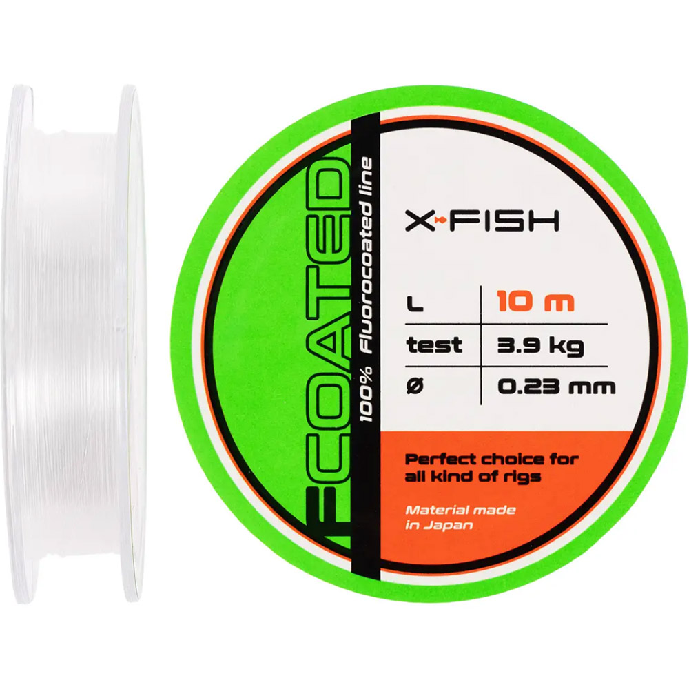 Флюорокарбон X-FISH FCoated 10m 0.23mm 3.9kg (1917.01.25)