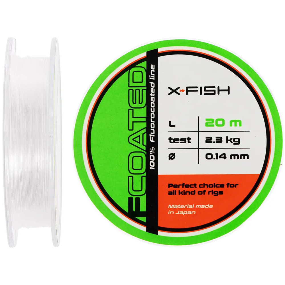 Флюорокарбон X-FISH FCoated 20 м 0.14 мм 2.3 кг (1917.01.40)