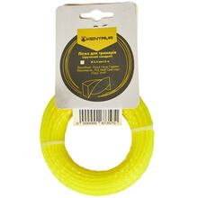 Леска для триммера КЕНТАВР Крученый квадрат 2,4 мм 15 м Yellow (67357)
