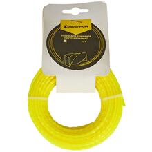 Лісочка для тримера КЕНТАВР Кручений квадрат 3 мм 15 м Yellow (67359)