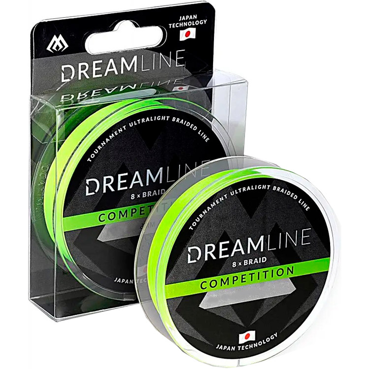 Шнур MIKADO Dream Line Competition 10 м  0.18 мм 18.32 кг Fluo green (ZDL000FG-10-018)