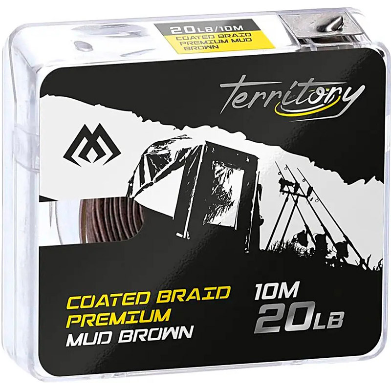 Шнур MIKADO Territory Coated Braid Premium 10 м 30Lb Mud Brown (AMC-CBP30M/B)